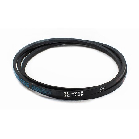 D&D 3L740 FHP V-Belt, 74 in Outside Length, 3/8 in Top Width, 7/32 in Thickness, 1 Ribs 3L740